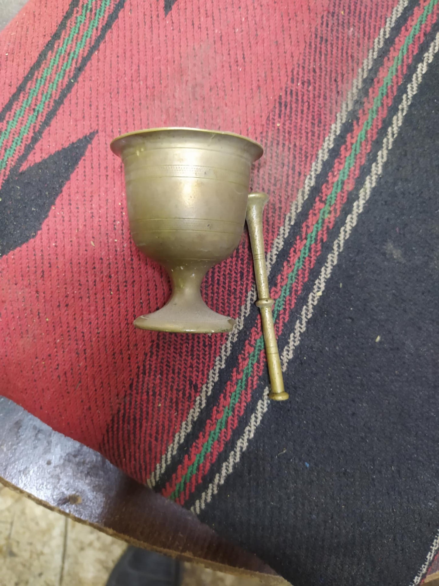 Ancient Copper Mortar & Pestle — Nablus (Flavia Neapolis), Palestine | Ottoman Era, c. 1700s